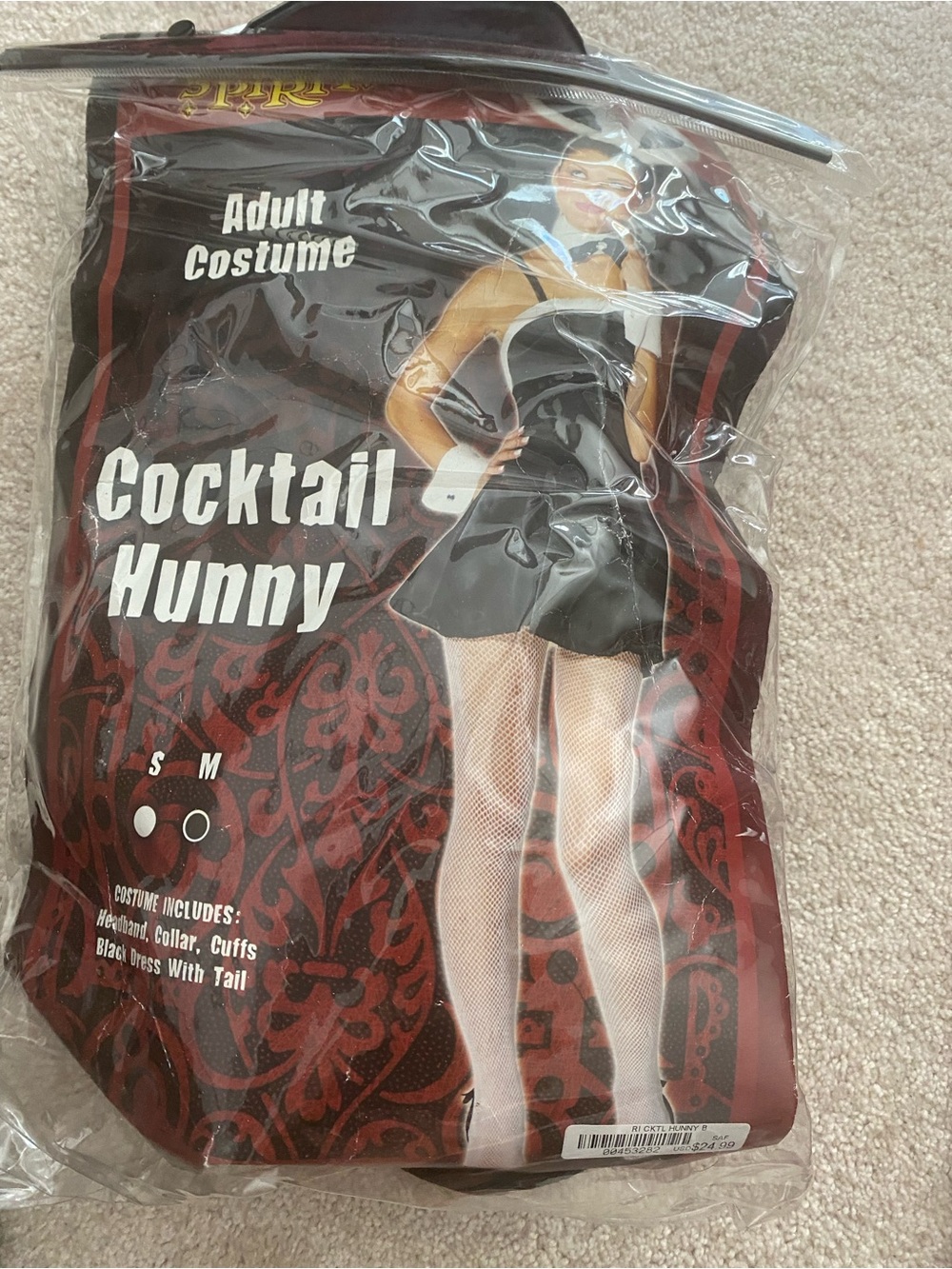 Halloween Cocktail Hunny Adult Costume - Black